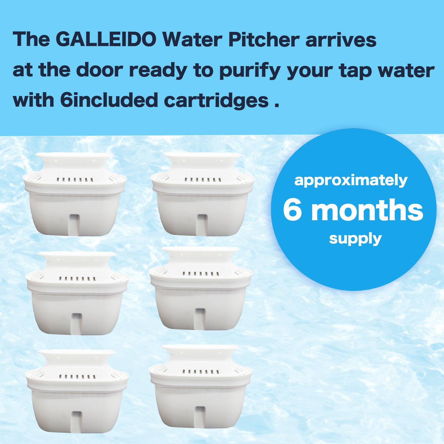 GALLEIDO WATER FILTER PITCHER (No Subscription)