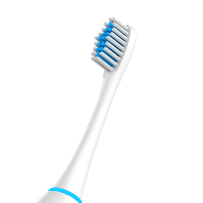 Blue colored brush for electric toothbrush