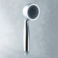 Chrome silver shower head with easy to grip handle and multiple modes including mist mix and rain by GALLEIDO